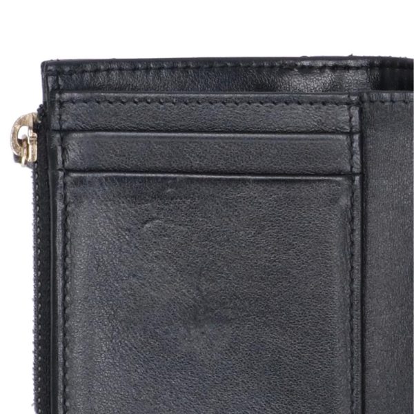 83854 10 Chanel Cocoma Clamskin Compact Wallet Black