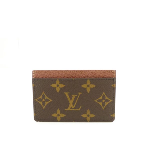 83872 2 Louis Vuitton Porte Carte Sampler Monogram Wallet Brown