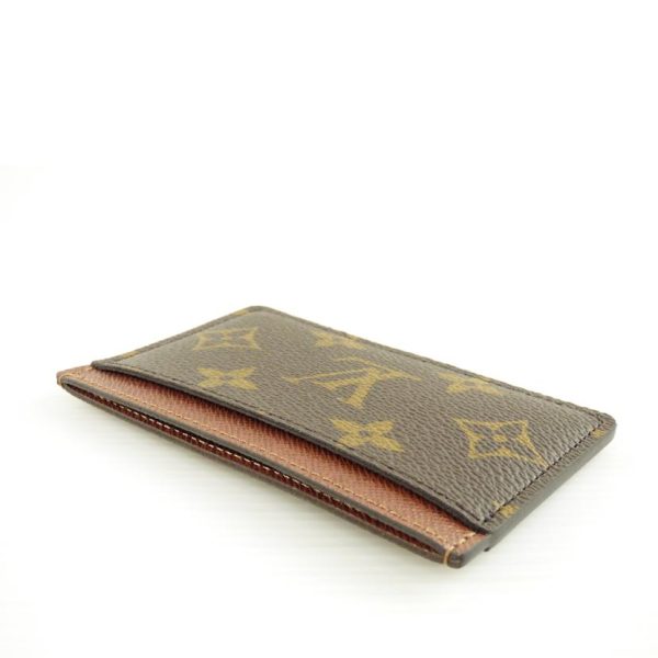 83872 3 Louis Vuitton Porte Carte Sampler Monogram Wallet Brown