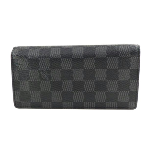 83919 2 Louis Vuitton Portefeuille Braza Damier Graphite Wallet Black