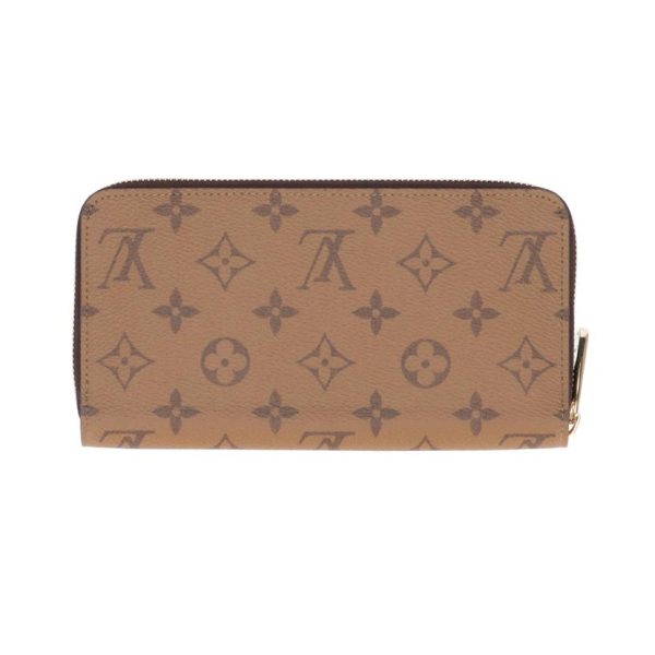 84011 2 Louis Vuitton Zippy Wallet Monogram Wallet Reverse Brown