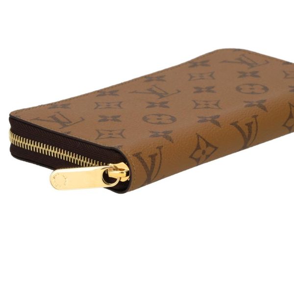 84011 3 Louis Vuitton Zippy Wallet Monogram Wallet Reverse Brown