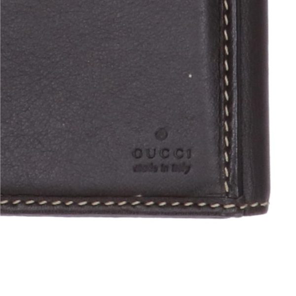 84044 5 Gucci Heart Logo Plate Leather Long Wallet Beige