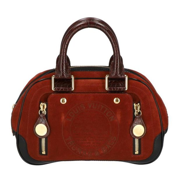 84057 1 Louis Vuitton Stamp Bag PM Bag Brown