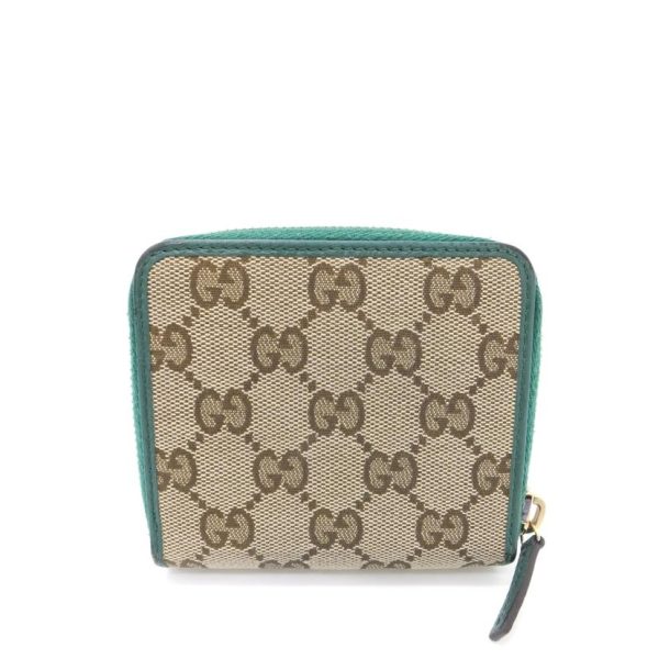 84082 2 Gucci Gg Canvas Round Zipper Bifold Wallet