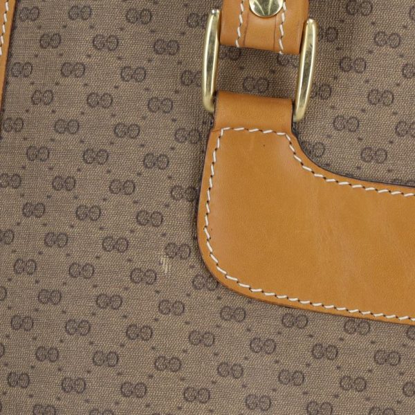 84165 8 GUCCI Micro GG Tote Bag Brown