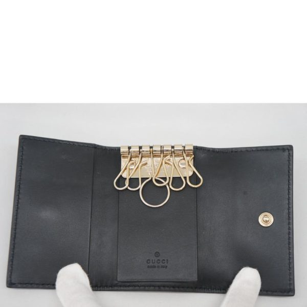 84167 3 Gucci Guccissima Six Key Case