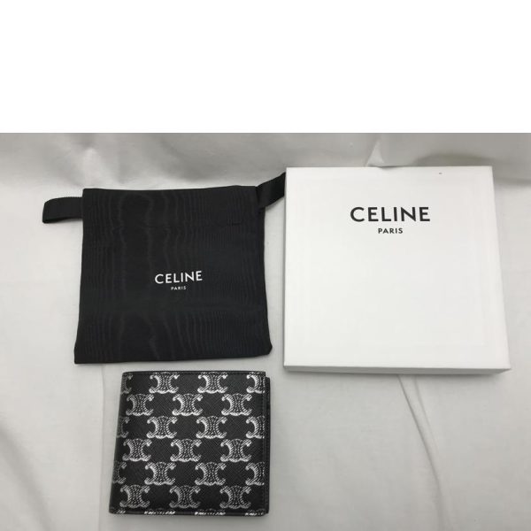 84182 6 Celine Bifold Wallet Black