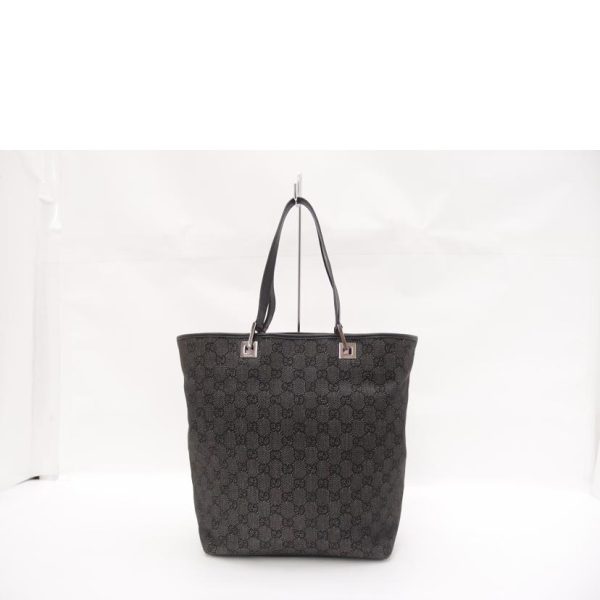 84213 2 Gucci GG Canvas Tote Bag Black