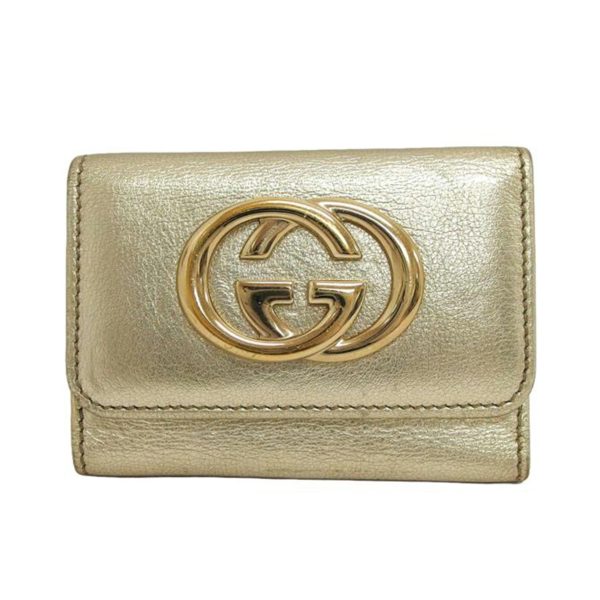 84239 1 Gucci Interlocking G 6 Key Case Gold