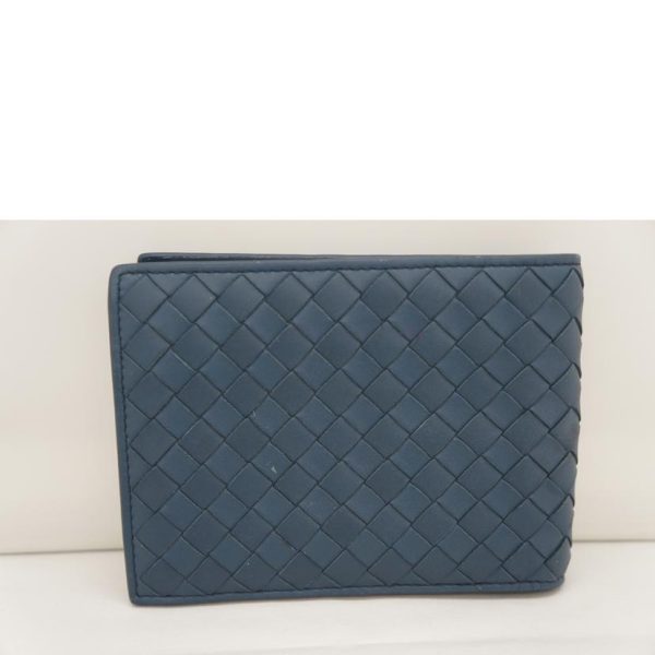 84242 2 BOTTEGA VENETA Intrecciato 2 fold Wallet