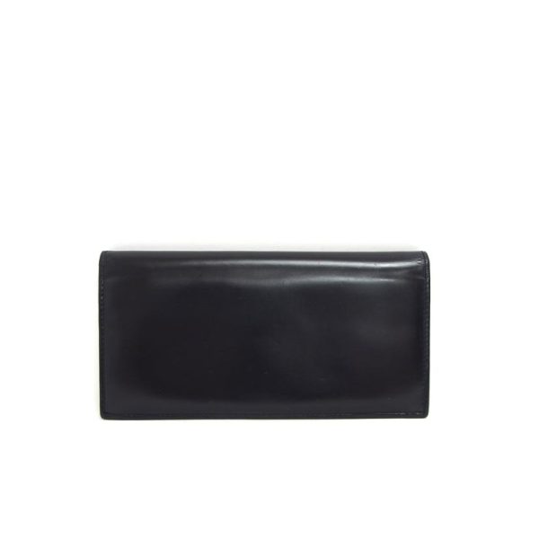 84246 2 Gucci Enamel Leather Bi Fold Long Wallet Black