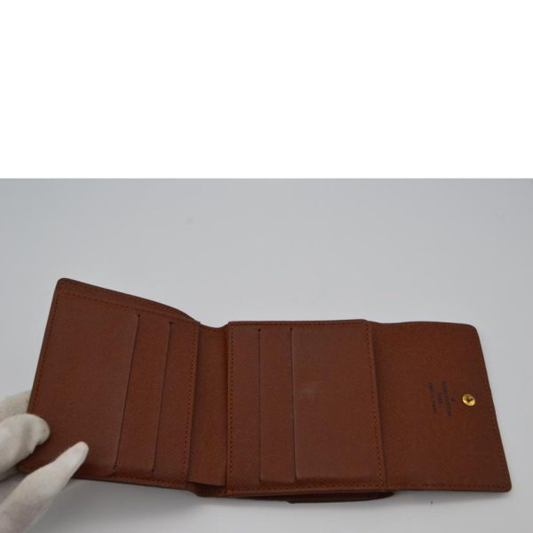 84307 4 Louis Vuitton Portomone Bier Cult Credit Monogram Wallet Brown