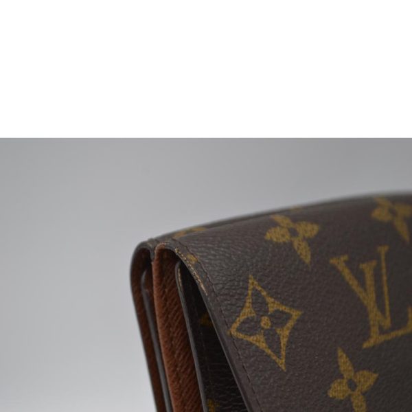 84307 6 Louis Vuitton Portomone Bier Cult Credit Monogram Wallet Brown