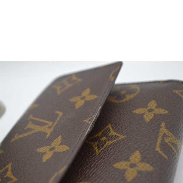 84307 7 Louis Vuitton Portomone Bier Cult Credit Monogram Wallet Brown