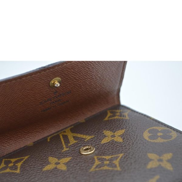 84307 8 Louis Vuitton Portomone Bier Cult Credit Monogram Wallet Brown