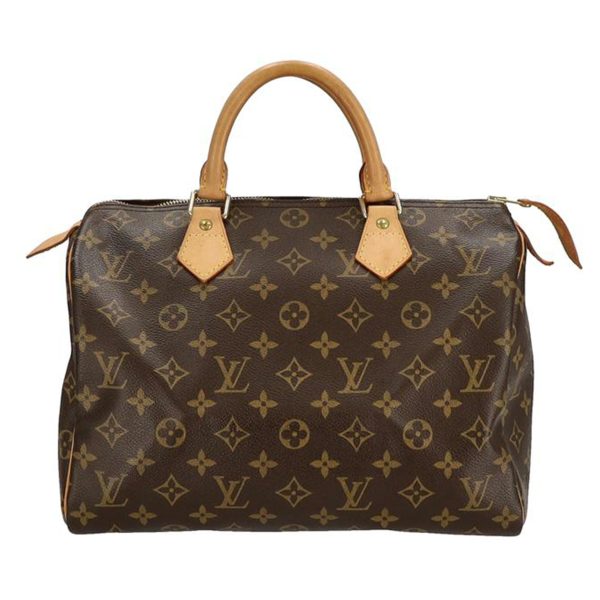 84325 1 Louis Vuitton Speedy 30 Monogram Totebag Ebene Brown