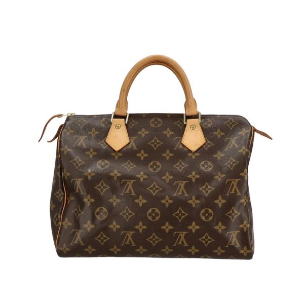 84325 2 Louis Vuitton Speedy 30 Monogram Totebag Ebene Brown