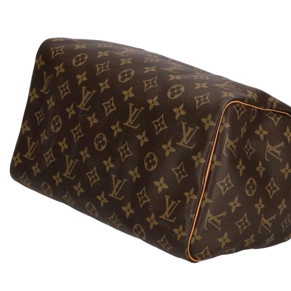 84325 3 Louis Vuitton Speedy 30 Monogram Totebag Ebene Brown