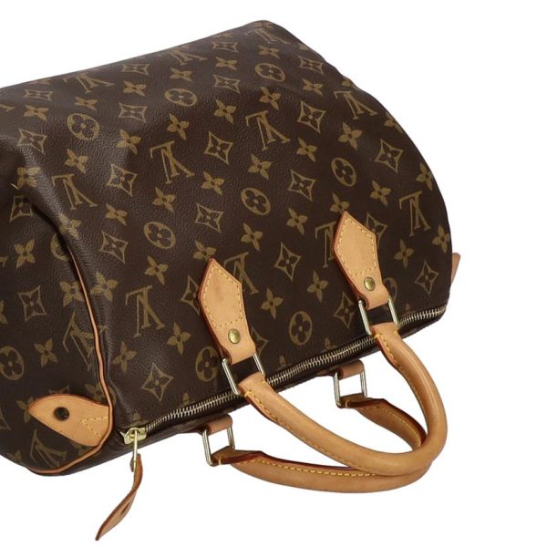 84325 4 Louis Vuitton Speedy 30 Monogram Totebag Ebene Brown