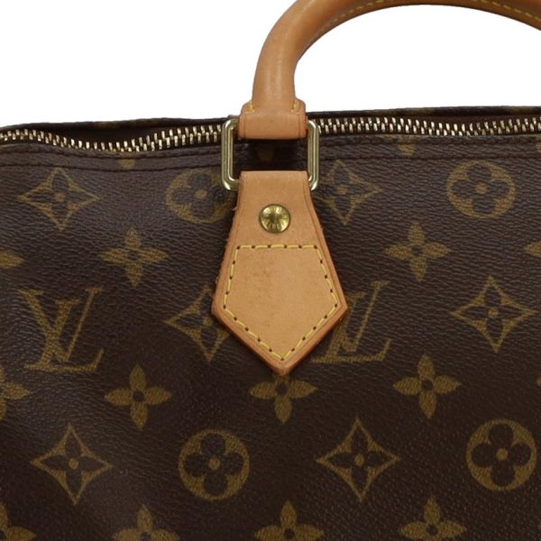 84325 6 Louis Vuitton Speedy 30 Monogram Totebag Ebene Brown