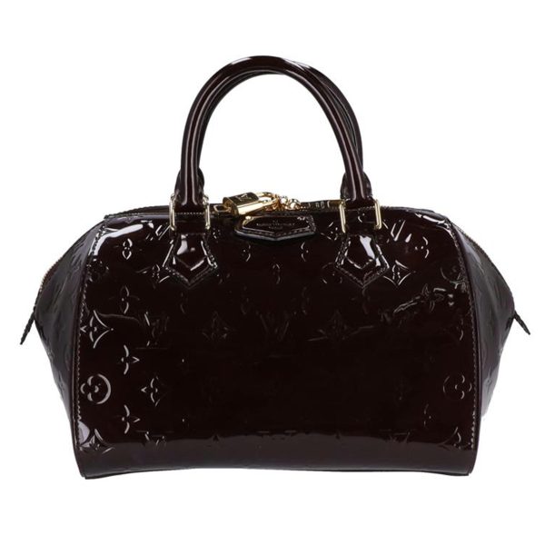 84417 1 Louis Vuitton Montana Vernis Boston Bag Brown