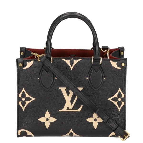 84419 1 Louis Vuitton On the Go PM Tote Bag Monogram Empreinte Black