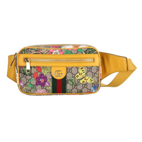 84499 1 Gucci GG Supreme Ophidia Floral Waist Bag