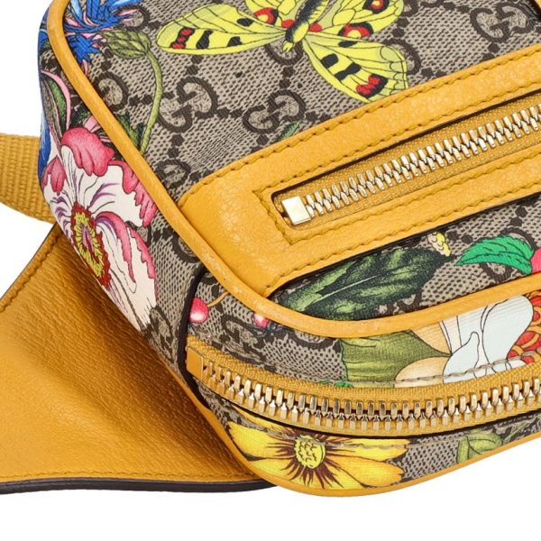 84499 7 Gucci GG Supreme Ophidia Floral Waist Bag