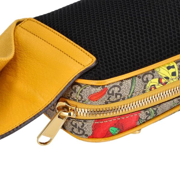 84499 8 Gucci GG Supreme Ophidia Floral Waist Bag