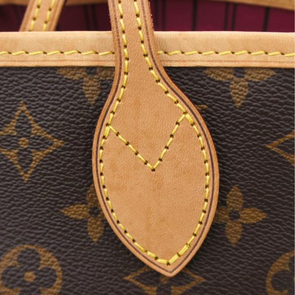 84532 6 Louis Vuitton Neverfull PM Tote Bag Monogram Bivoine Pink