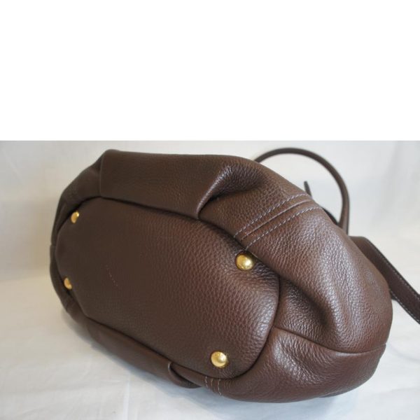 84590 3 PRADA Prada Leather 2WAY Brown