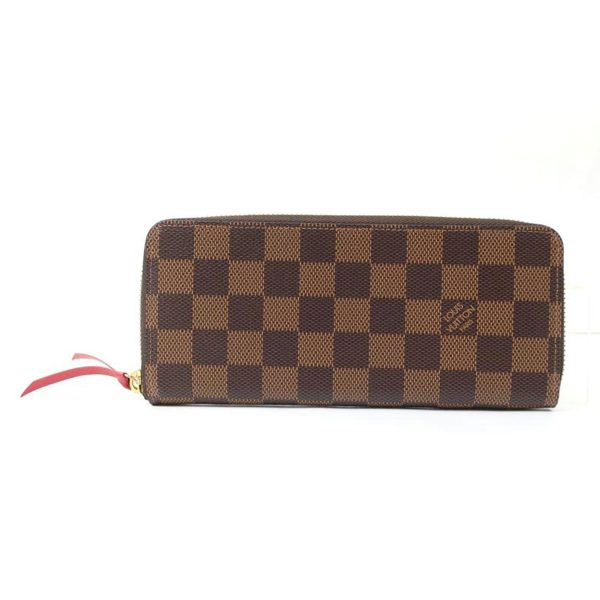 84623 1 Louis Vuitton Portefeuil Clemence Damier Wallet Brown