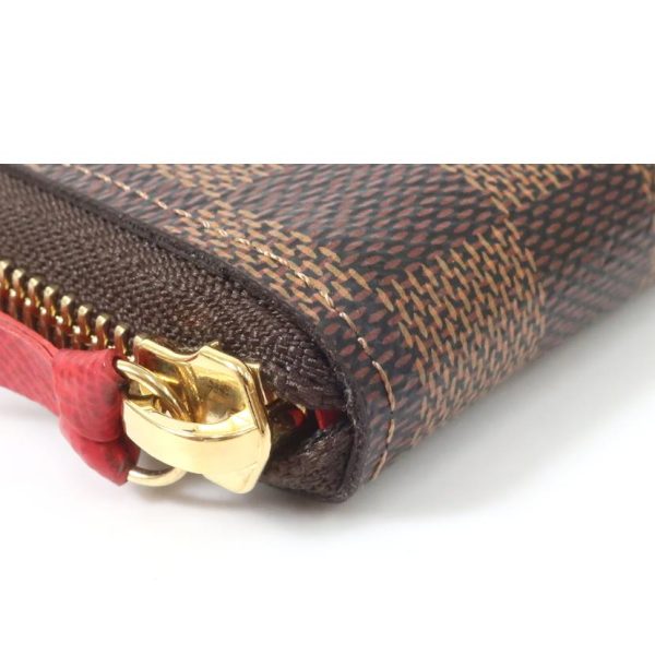 84623 2 Louis Vuitton Portefeuil Clemence Damier Wallet Brown