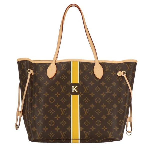 84625 1 Louis Vuitton Neverfull MM Tote Bag Monogram Brown