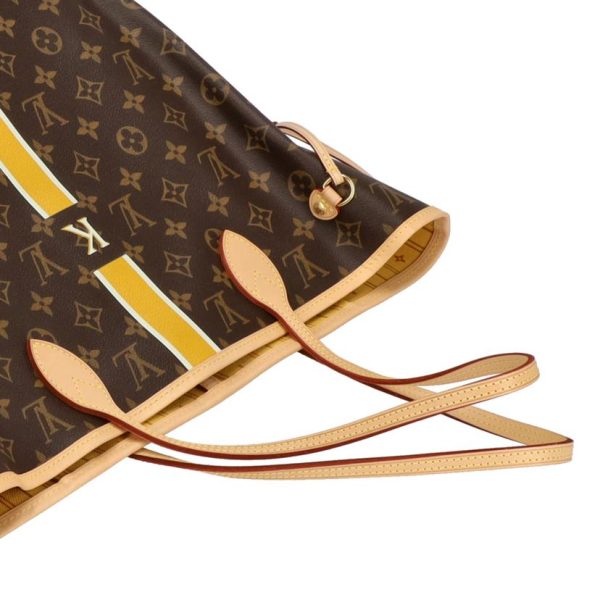 84625 4 Louis Vuitton Neverfull MM Tote Bag Monogram Brown