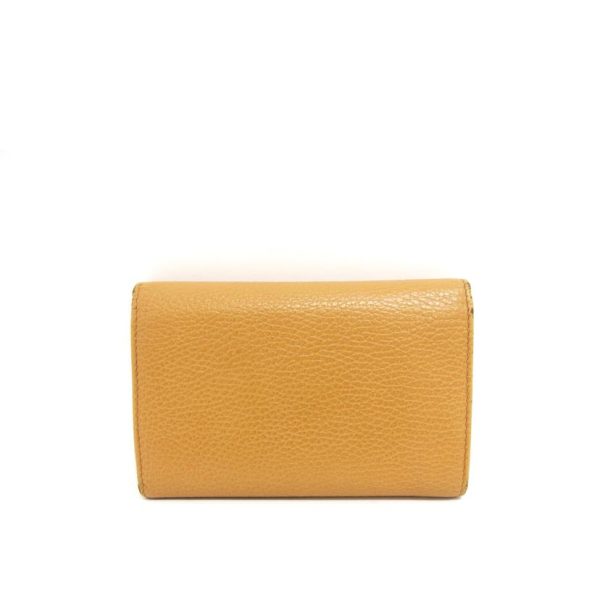 84635 2 Gucci Leather Tri fold Wallet Camel