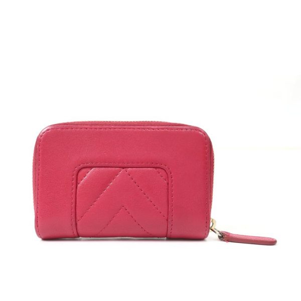 84869 2 Chanel Cocomark Mademoiselle Lambskin Coin Case Hot Pink