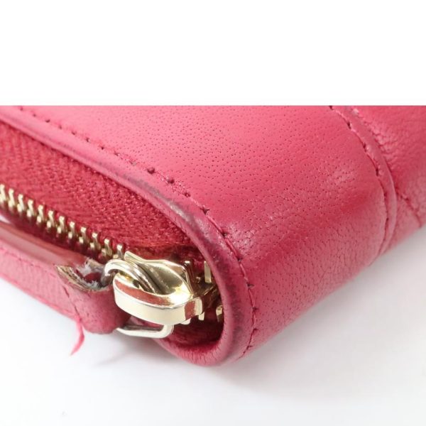 84869 3 Chanel Cocomark Mademoiselle Lambskin Coin Case Hot Pink