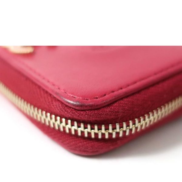 84869 6 Chanel Cocomark Mademoiselle Lambskin Coin Case Hot Pink