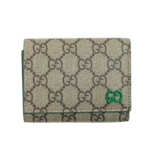 84877 1 Gucci Embroidered Bifold Billfold Wallet Black