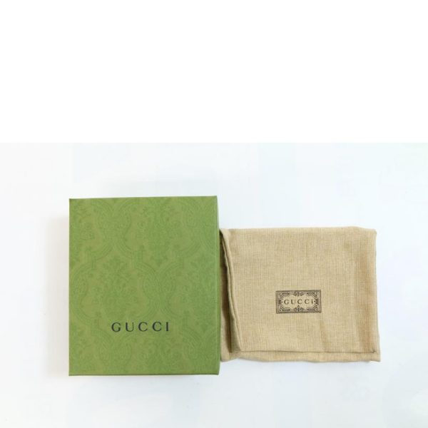 84877 8 Gucci Gg Supreme Gg Detail Compact Wallet Grey