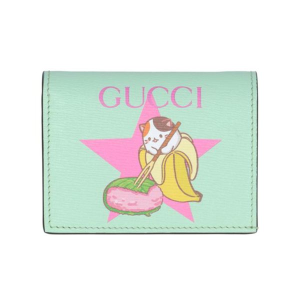 84922 1 Gucci Bananya Collaboration Star Sakuramochi Bifold Wallet