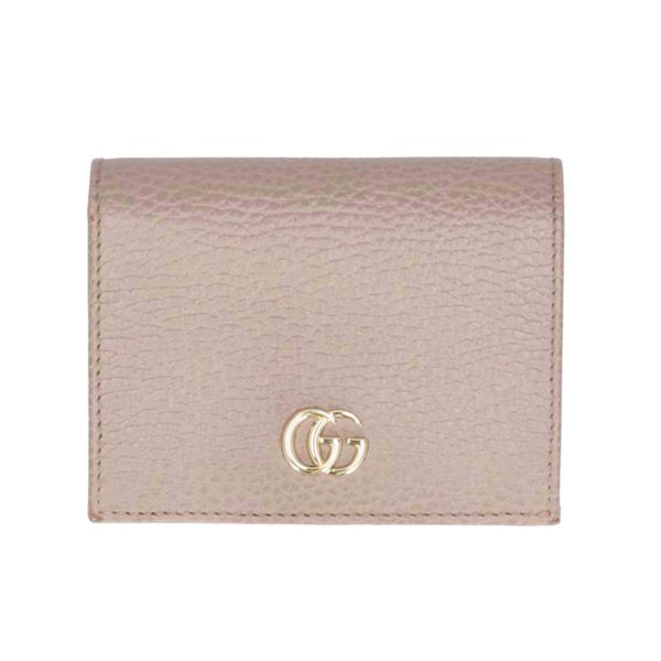 84938 1 Gucci GG Marmont Leather Bi Fold Wallet Black