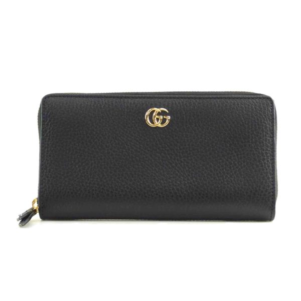 84944 1 GUCCI GG Marmont Round Zipper Long Wallet