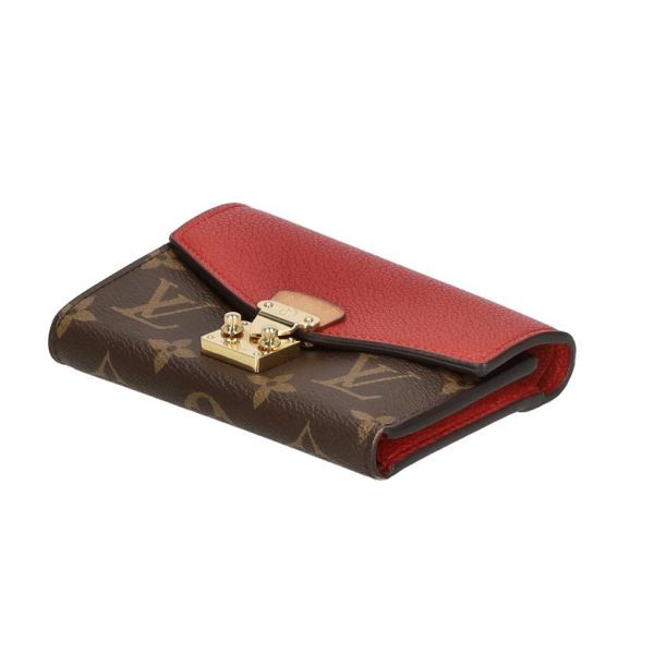 84945 3 Louis Vuitton Pallas Compact Wallet Monogram Brown