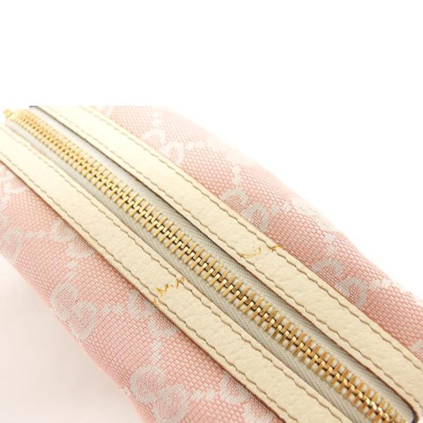 84963 6 Gucci GG Canvas Cosmetic Pouch Pink