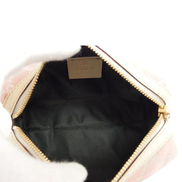 84963 7 Gucci GG Canvas Cosmetic Pouch Pink