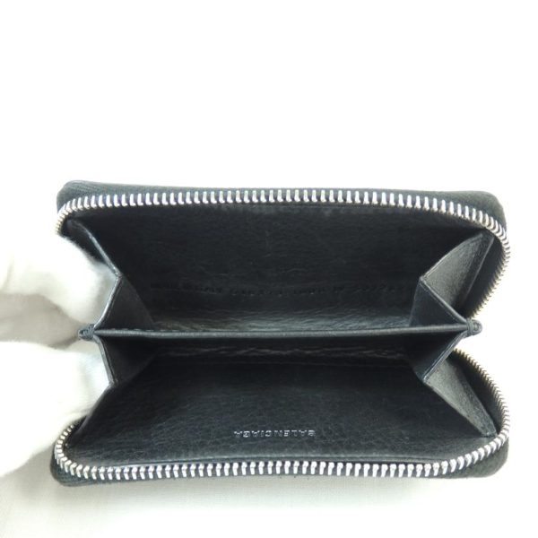 84969 4 Balenciaga Leather Coin Case Black