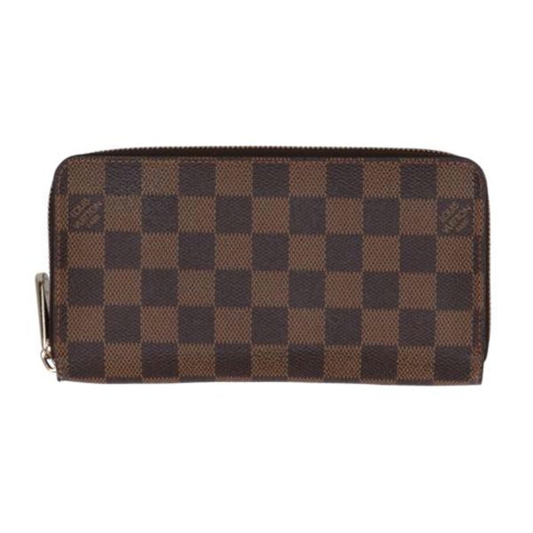 85147 1 Louis Vuitton Zippy Wallet Damier Brown